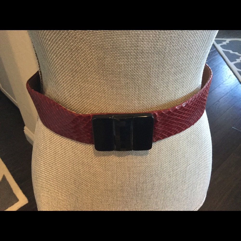 Vintage Genuine Snake Skin Belt